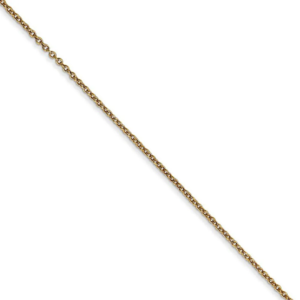 14k Yellow Gold & Rhodium Purse Slide Necklace