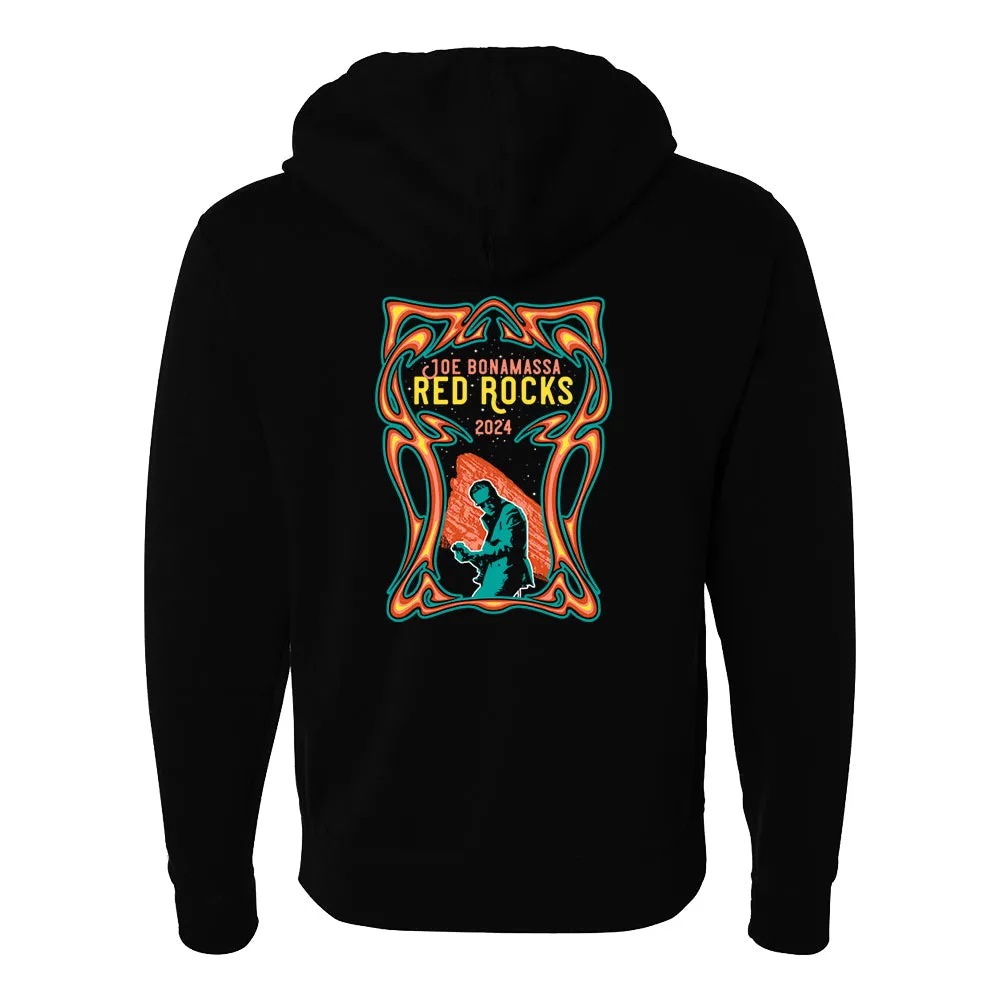 2024 Retro Red Rocks Zip-Up Hoodie (Unisex)