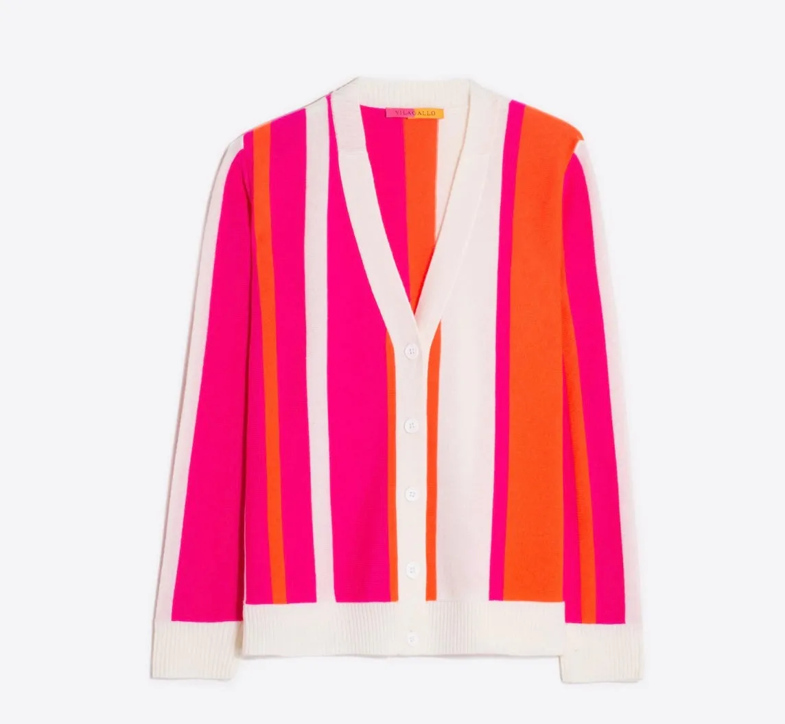 30899 Oversized Stripe Cardigan