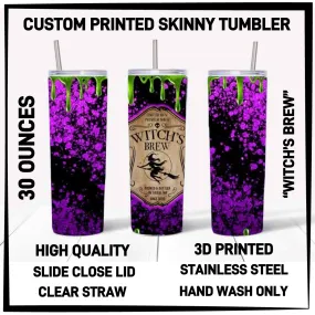 30oz Witch's Brew Skinny Tumbler for Sale