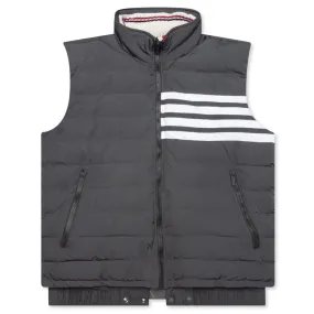 4Bar Poly Twill Down Filled Ski Vest - Medium Grey