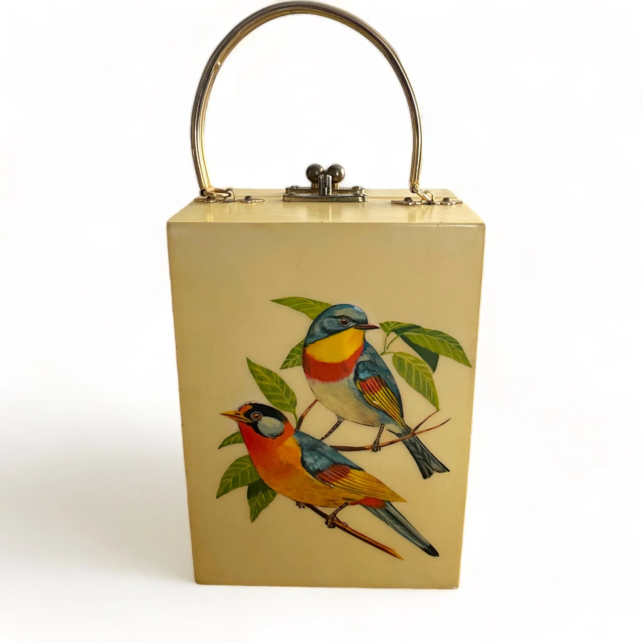 Annie Laurie Decoupage Bird Box Purse