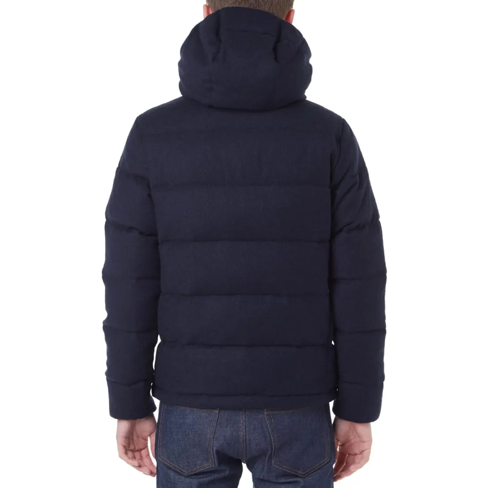 Aspesi Axe Hooded Down Jacket - Navy