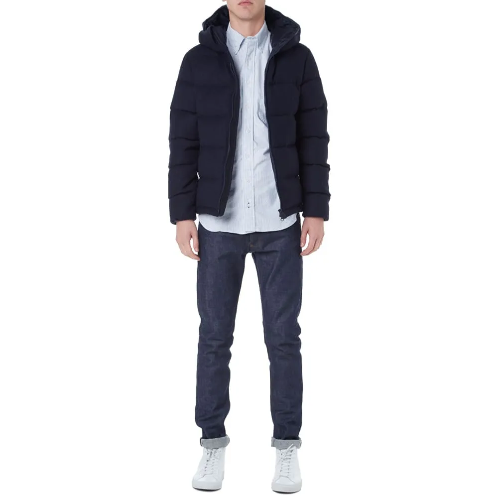 Aspesi Axe Hooded Down Jacket - Navy