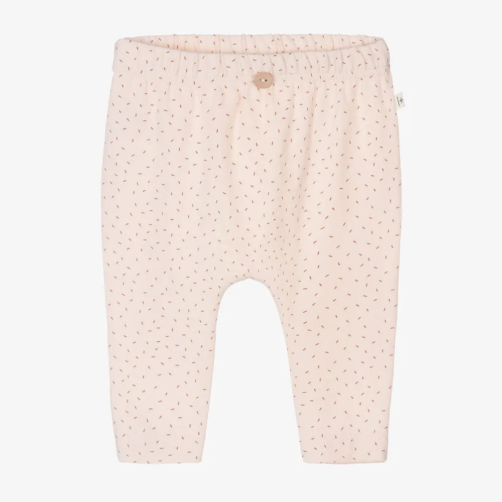 Baby Girls Pink Cotton Leggings