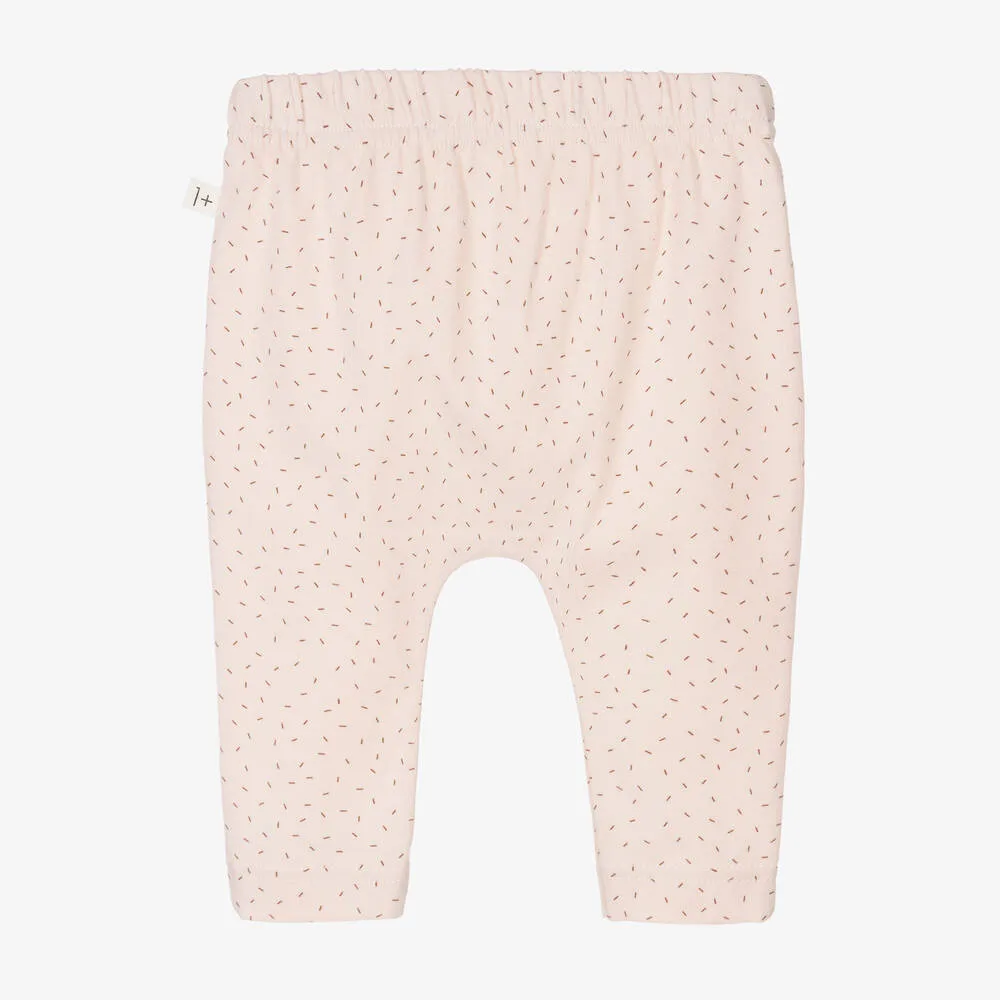 Baby Girls Pink Cotton Leggings