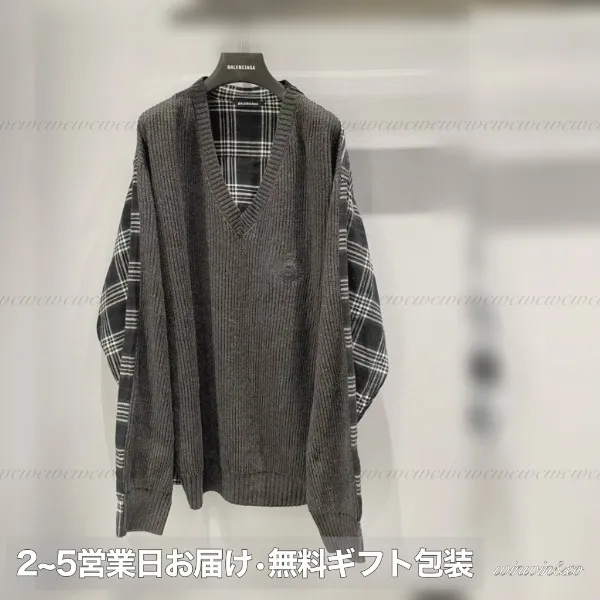 balenciaga hybrid v neck shirt