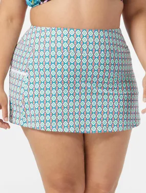  Beach House Swim Plus Size Emma Swim Skort - Tropic Bloom     