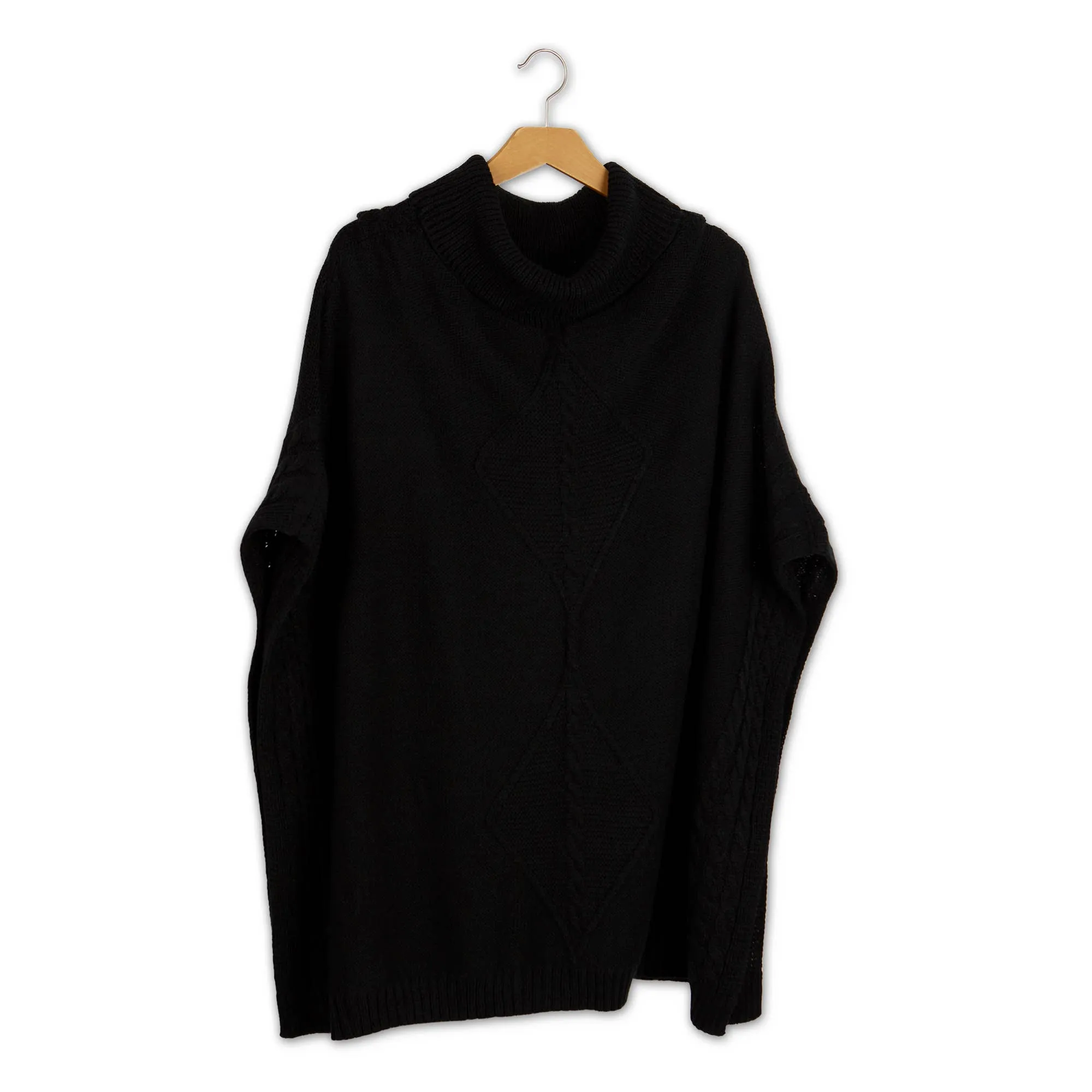 Black Bailey Poncho