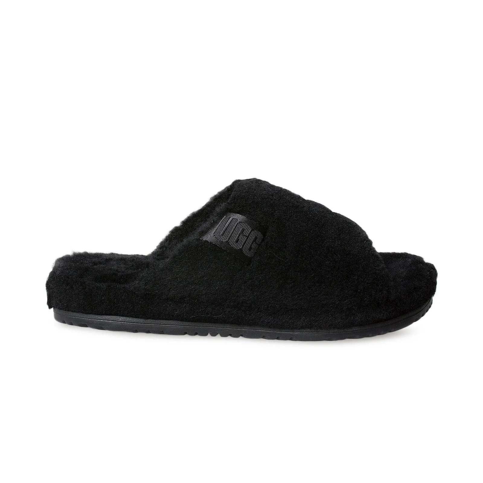 Black UGG Fluff You Slippers - Men's