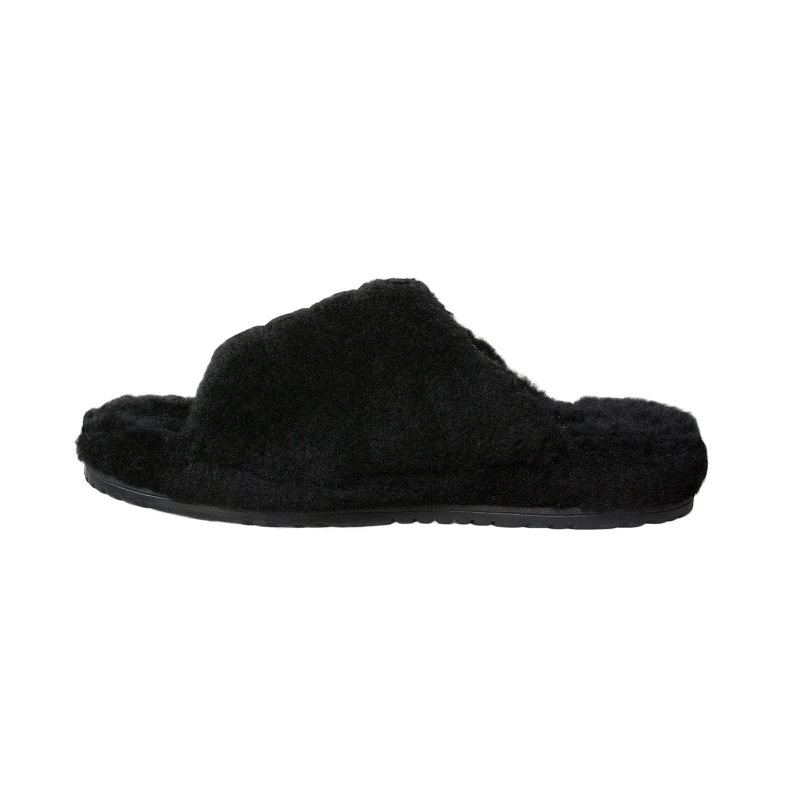 Black UGG Fluff You Slippers - Men's