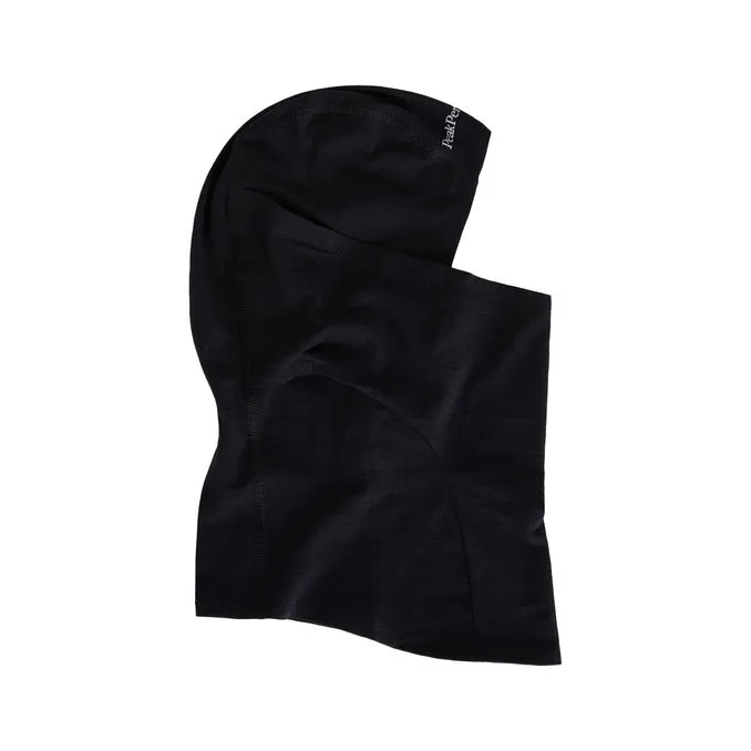 Black Unisex Balaclava Wool Blend