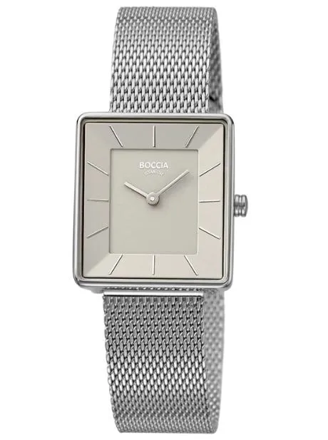 Boccia Titanium Water Resistant Square Watch