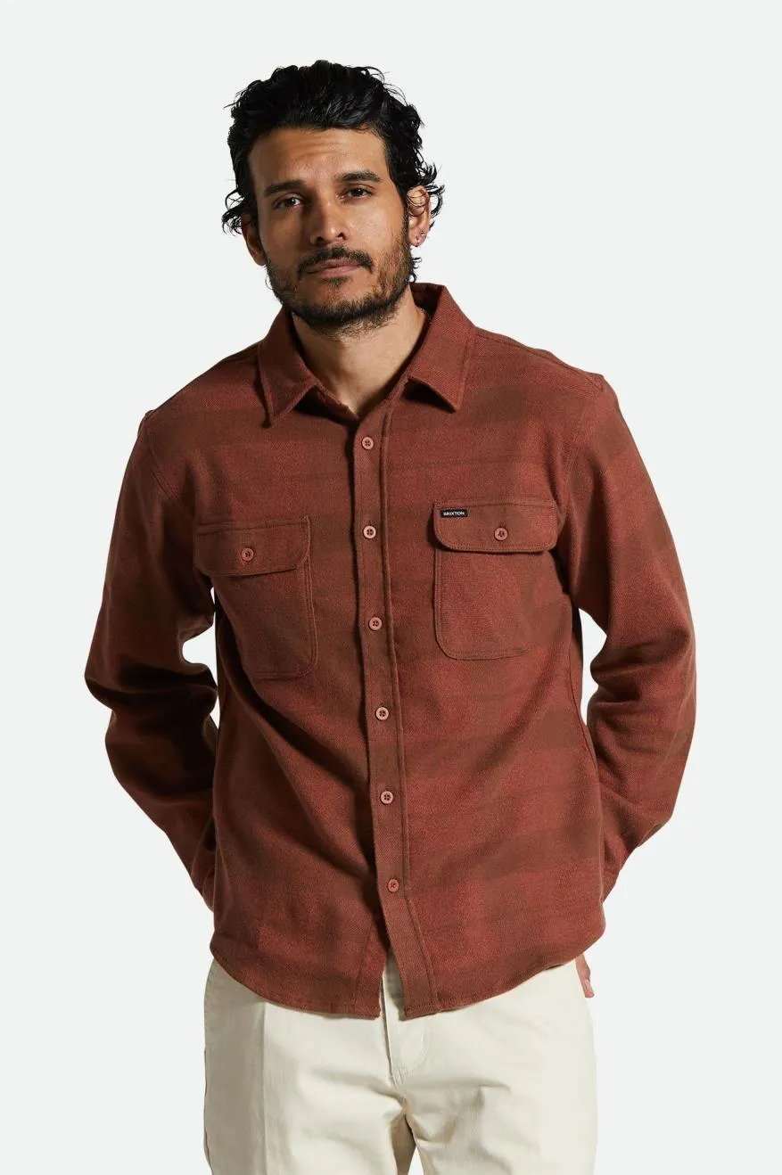 Bowery Flannel - Sepia/Terracotta - Water Resistant
