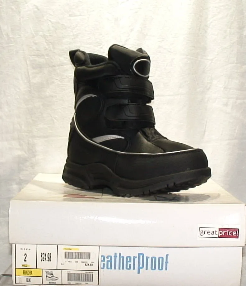 Boy's Snow Boot - Size 2 - Tundra WeatherProof Weather Accent