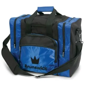 Brunswick Edge 1 Ball Tote Blue Single Bowling Bag