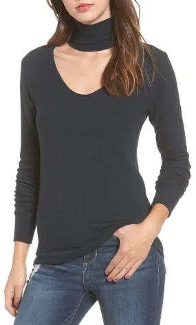 Brushed Detached Turtleneck Long Sleeve Top by LNA.