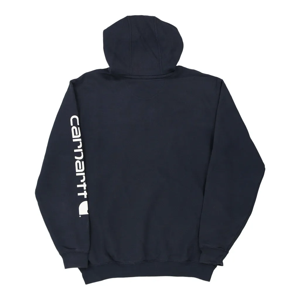 Carhartt Hoodie - Medium Navy Cotton Blend