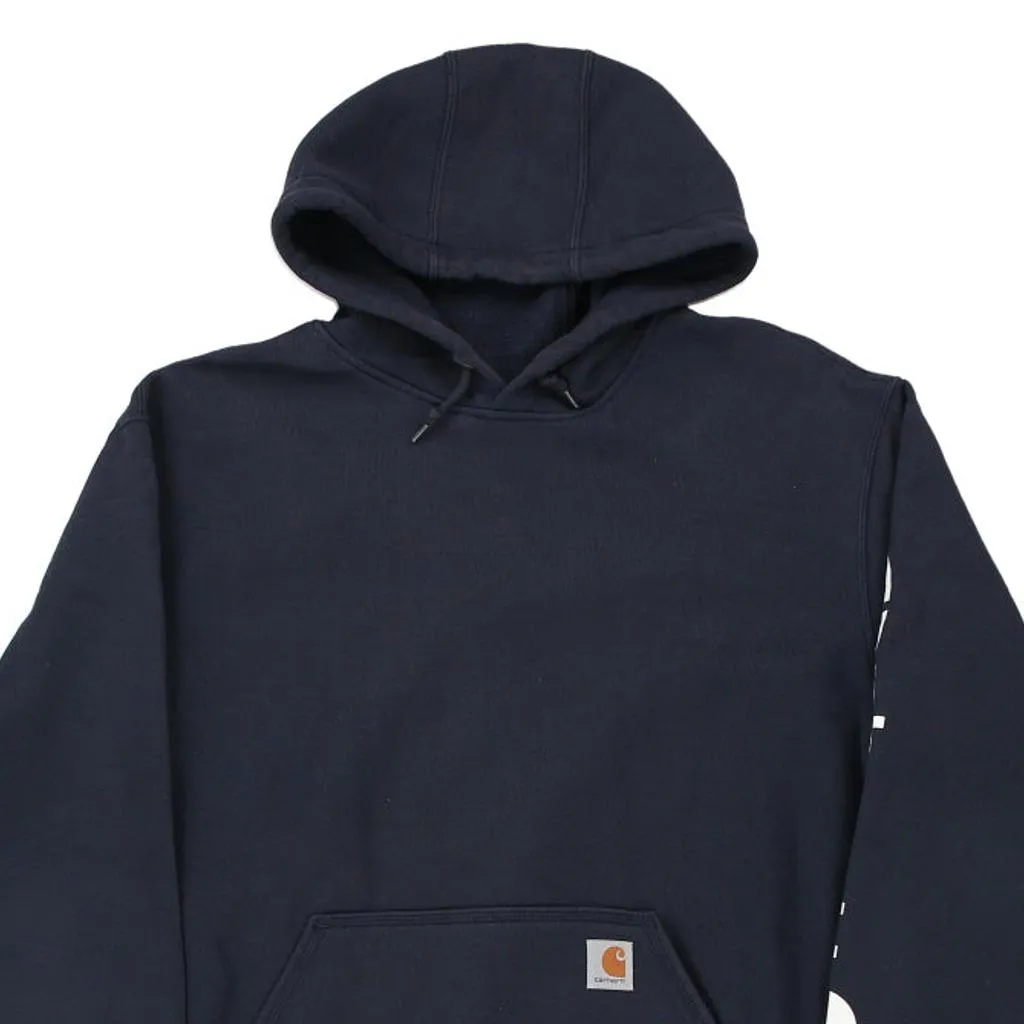 Carhartt Hoodie - Medium Navy Cotton Blend