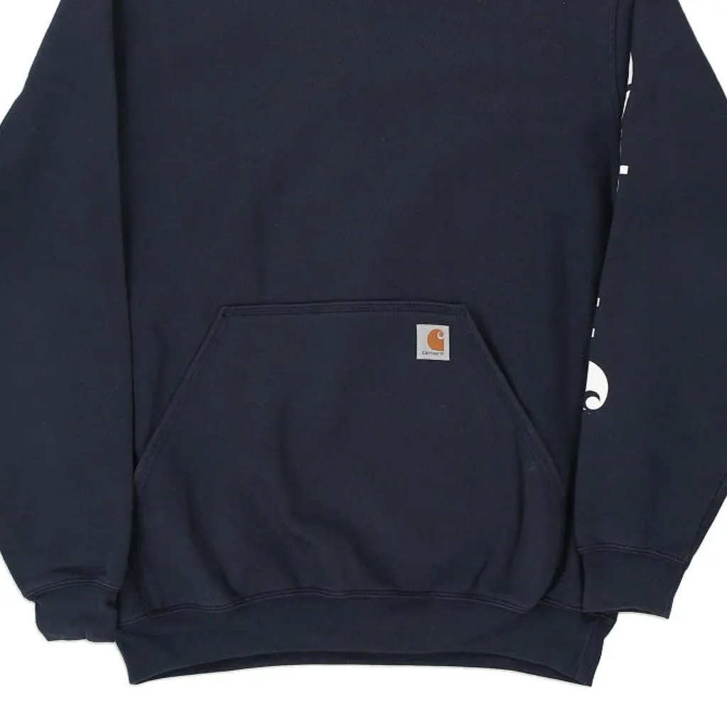 Carhartt Hoodie - Medium Navy Cotton Blend