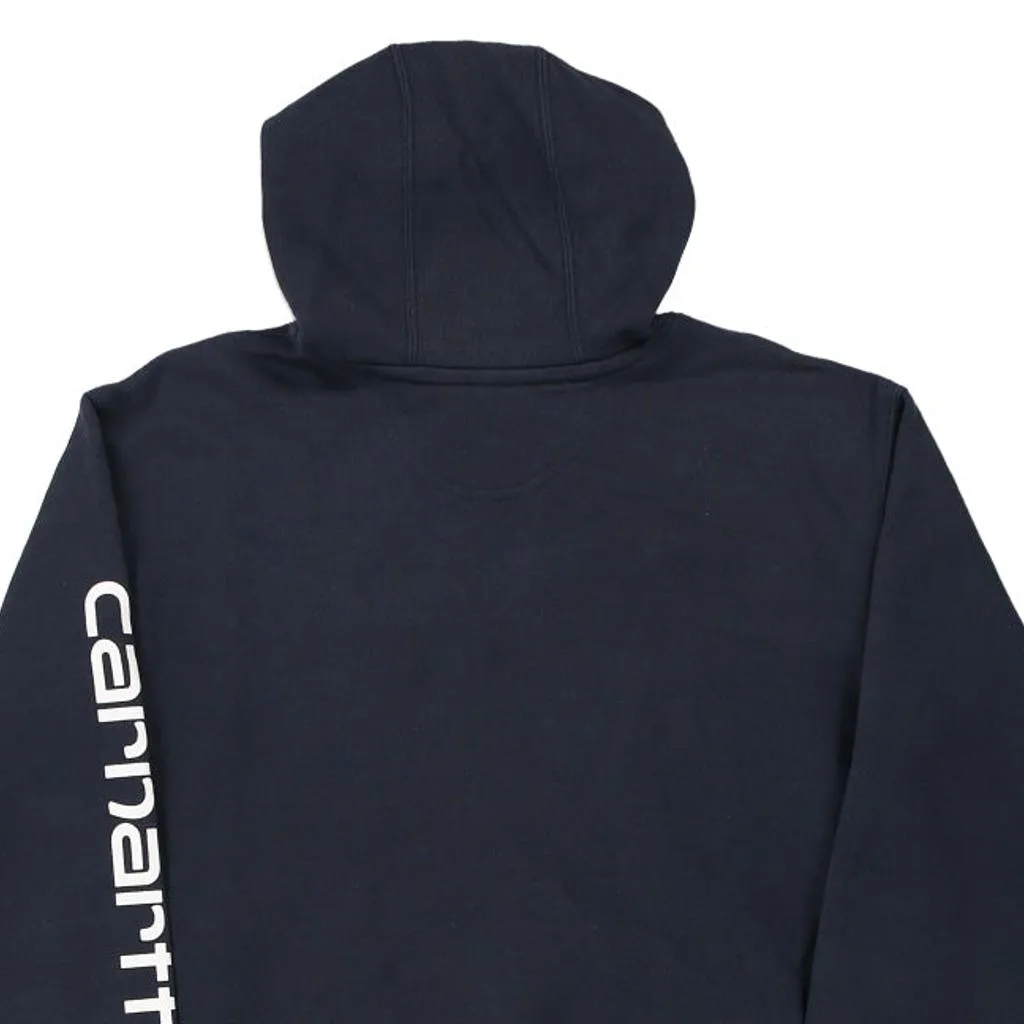 Carhartt Hoodie - Medium Navy Cotton Blend