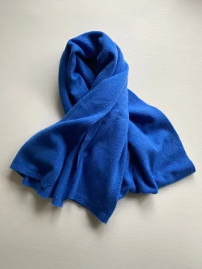 Cashmere Scarf - 30% Cashmere, 70% Wool - Tetbury Blue