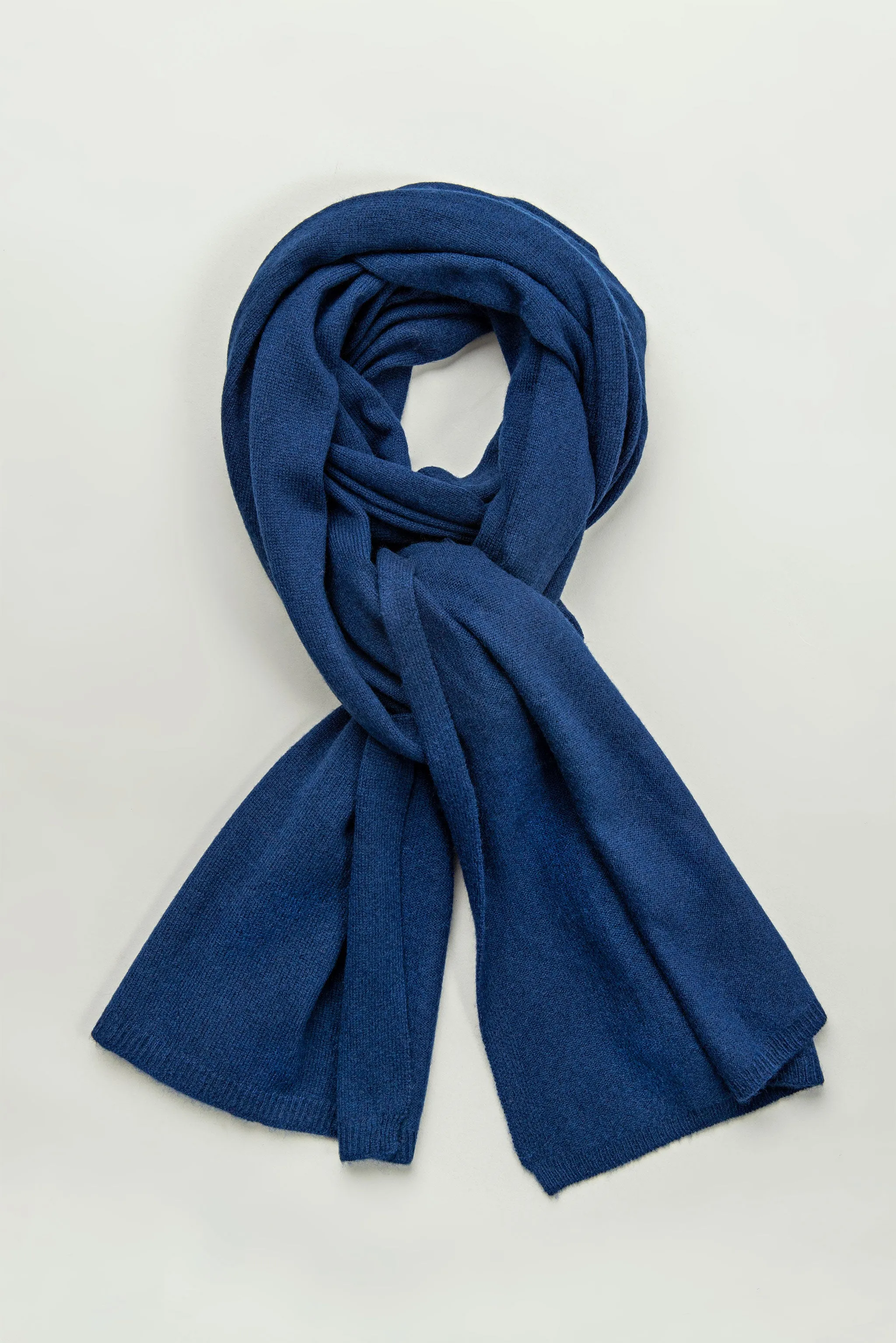 Cashmere Scarf 30% Silk 70% Wool | Midnight Blue