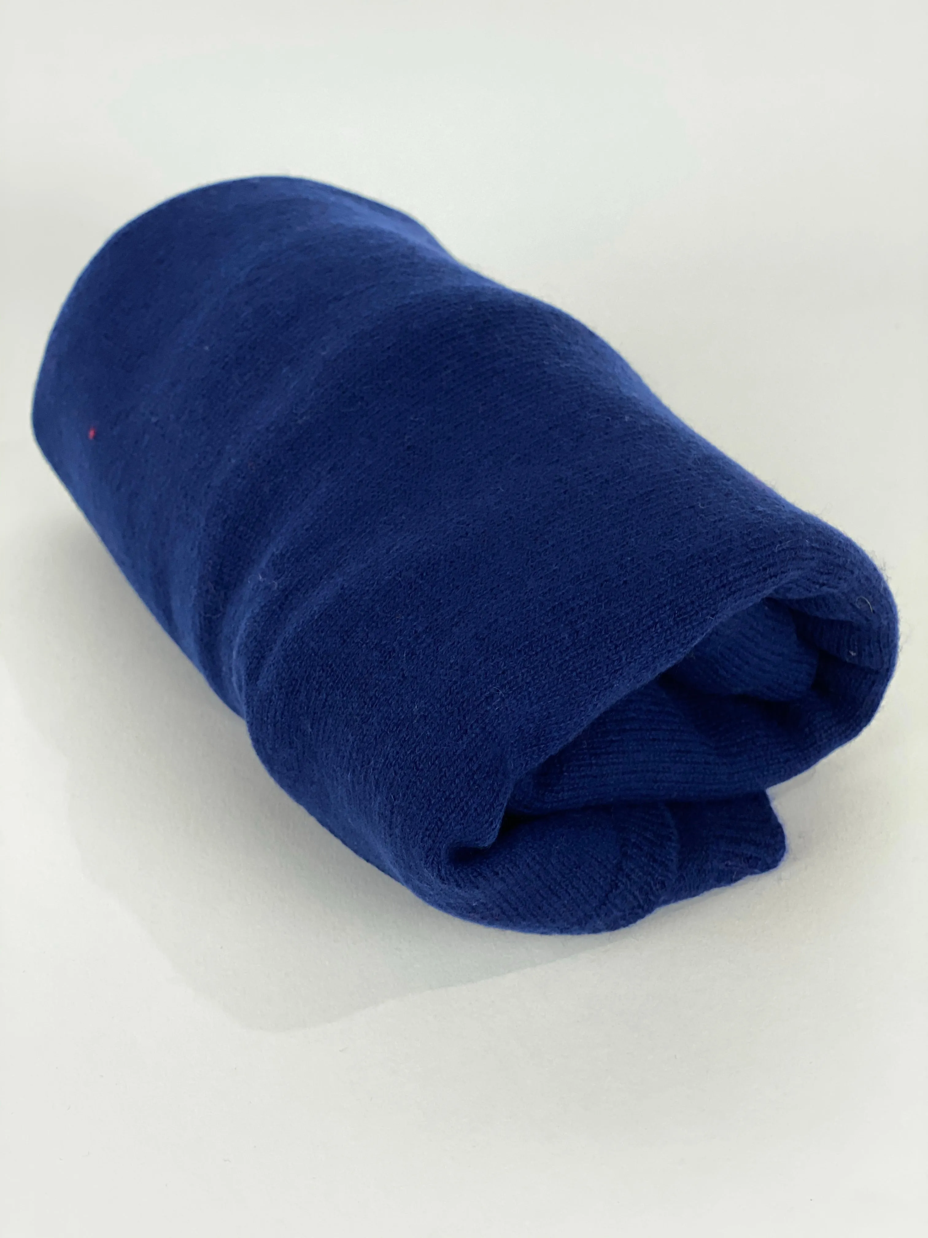 Cashmere Scarf 30% Silk 70% Wool | Midnight Blue