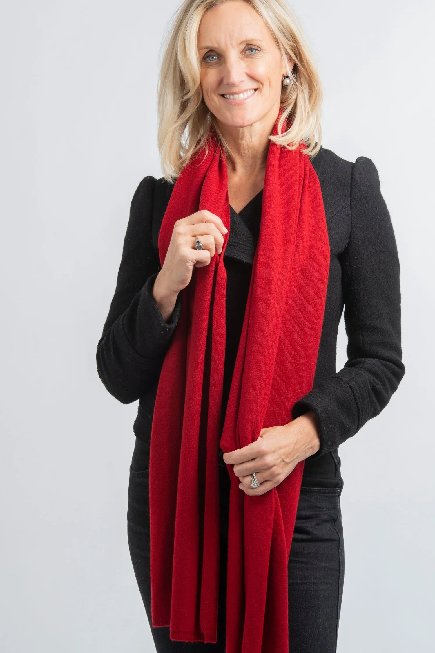 Cashmere Scarf 30/70 | Garnet | Buy Now