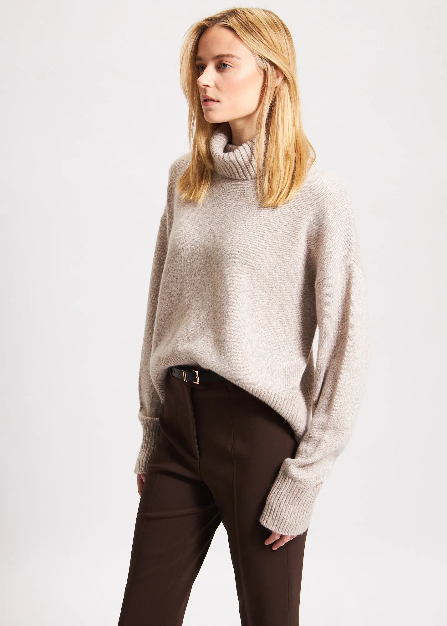 Cashmere turtleneck - oversized cashmere turtleneck - plus size cashmere turtleneck - affordable cashmere turtleneck - designer 