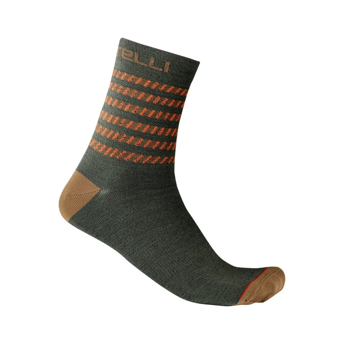 Castelli Go 15 Military Green Socks