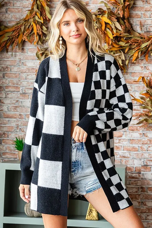 Checked Cardigan - Know Better Collection