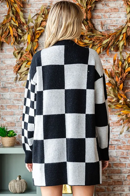 Checked Cardigan - Know Better Collection