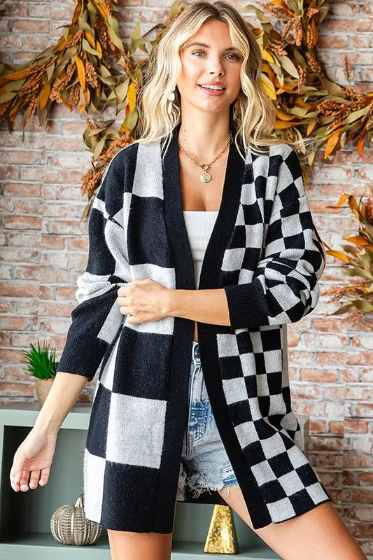 Checked Cardigan - Know Better Collection