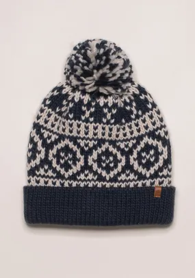 Chunky Fair Isle Knit Beanie.