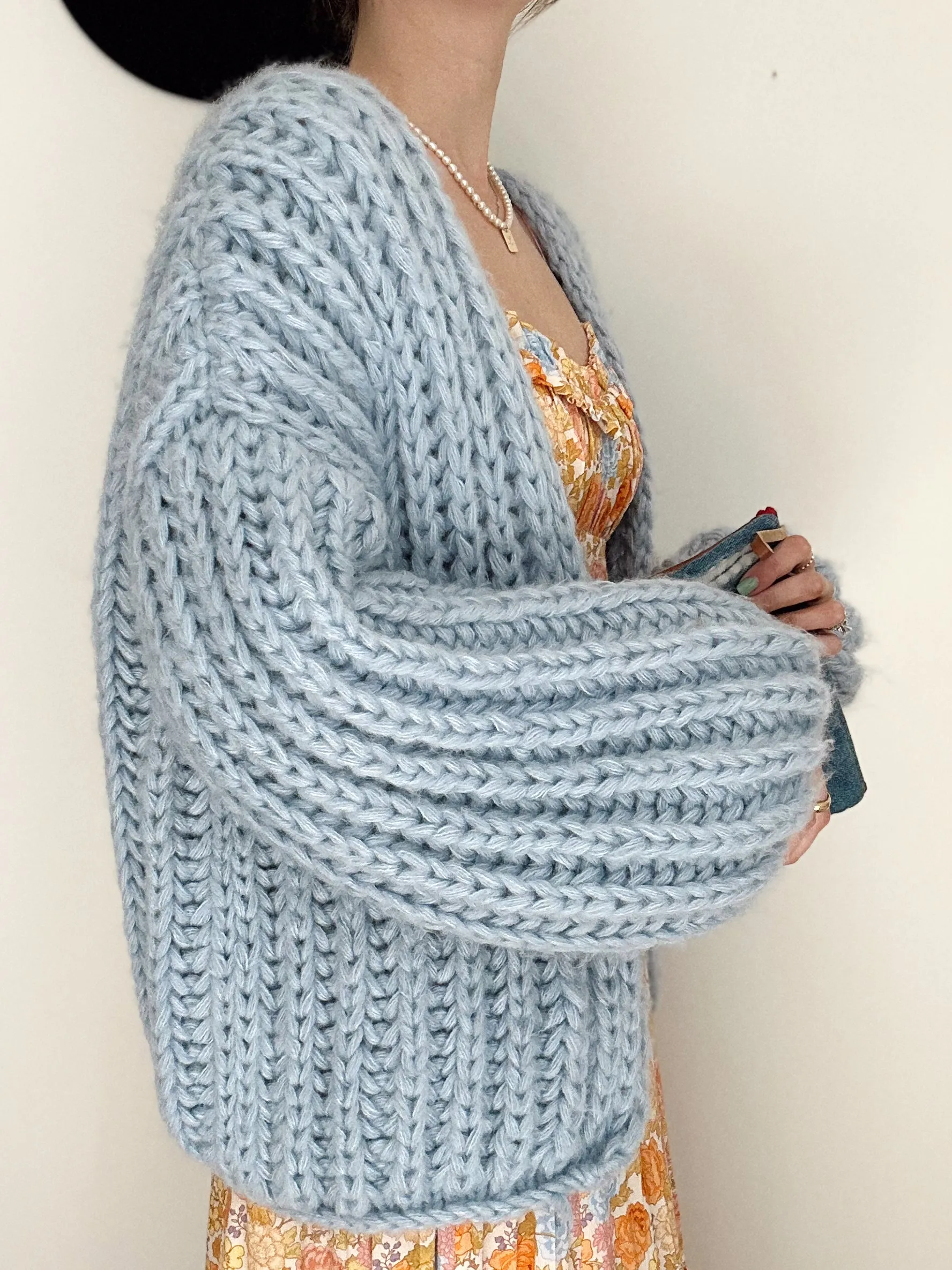 Chunky Oversized Knit Cardigan by Saachi