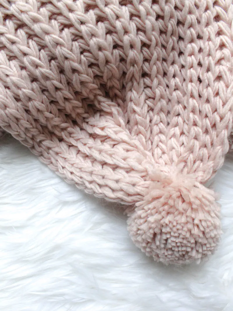 Chunky Pom Scarf