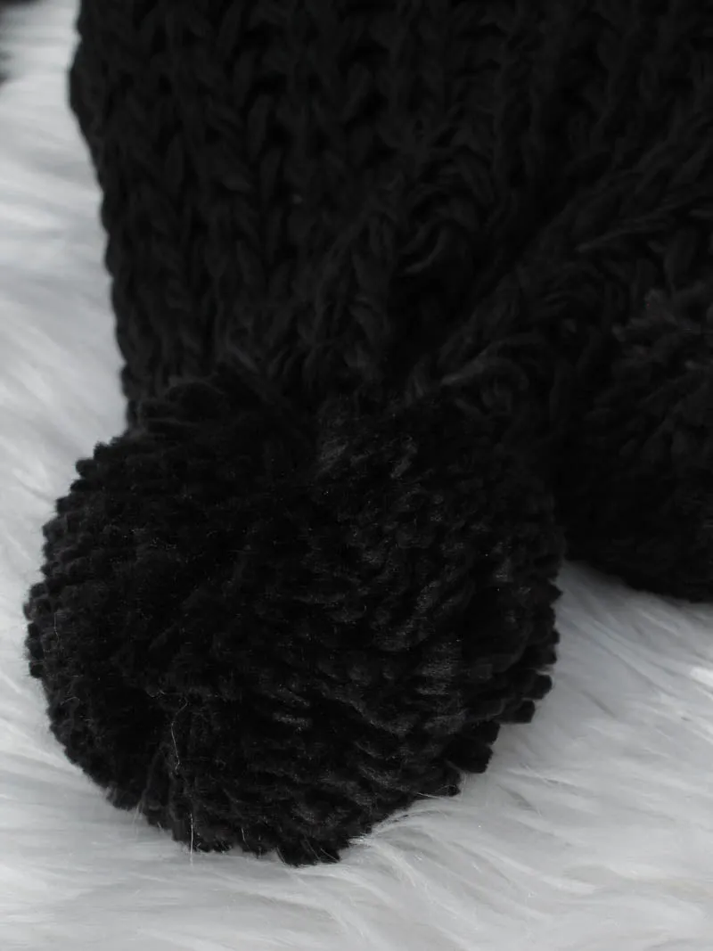 Chunky Pom Scarf