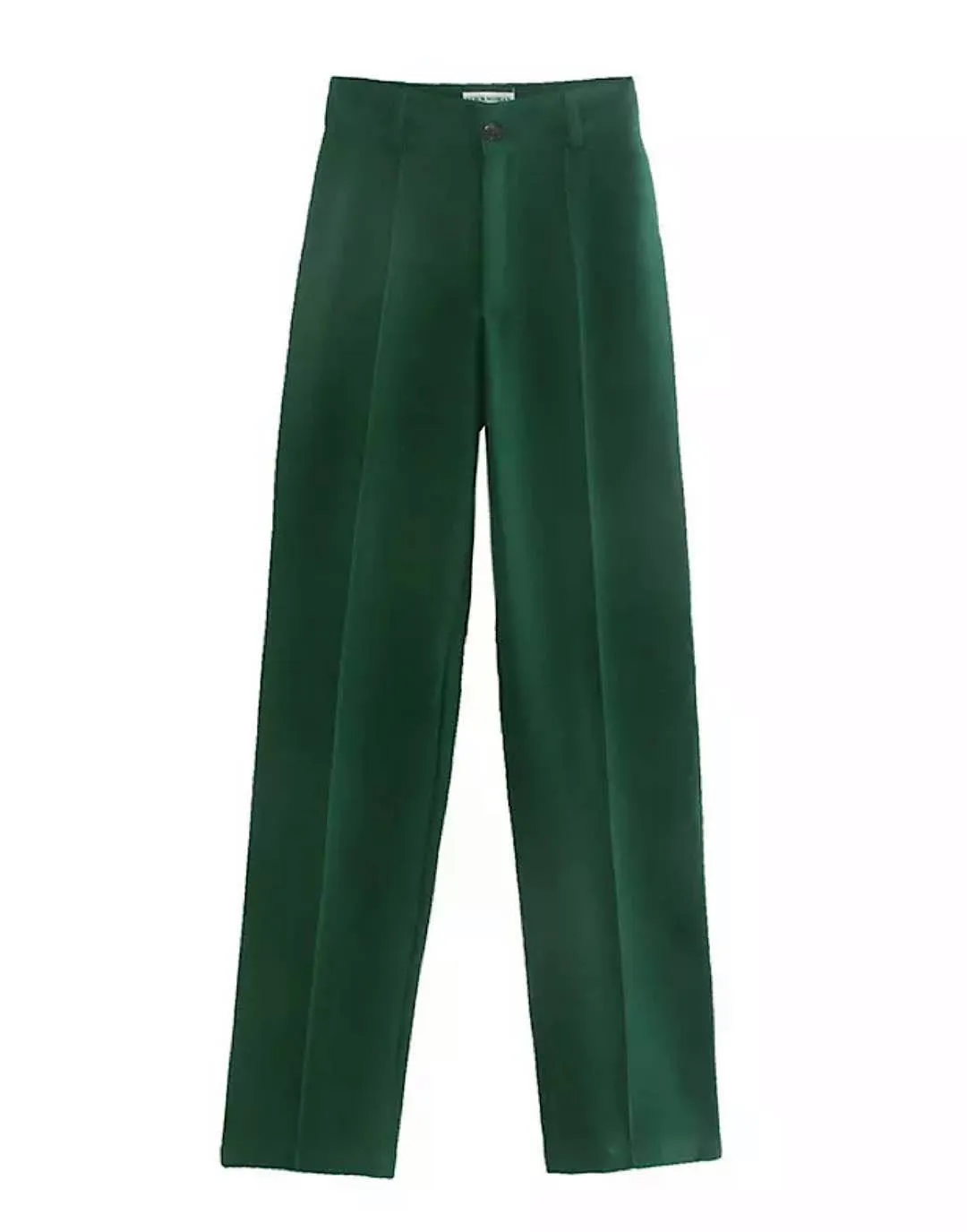 Classic Straight Leg High Waisted Trousers