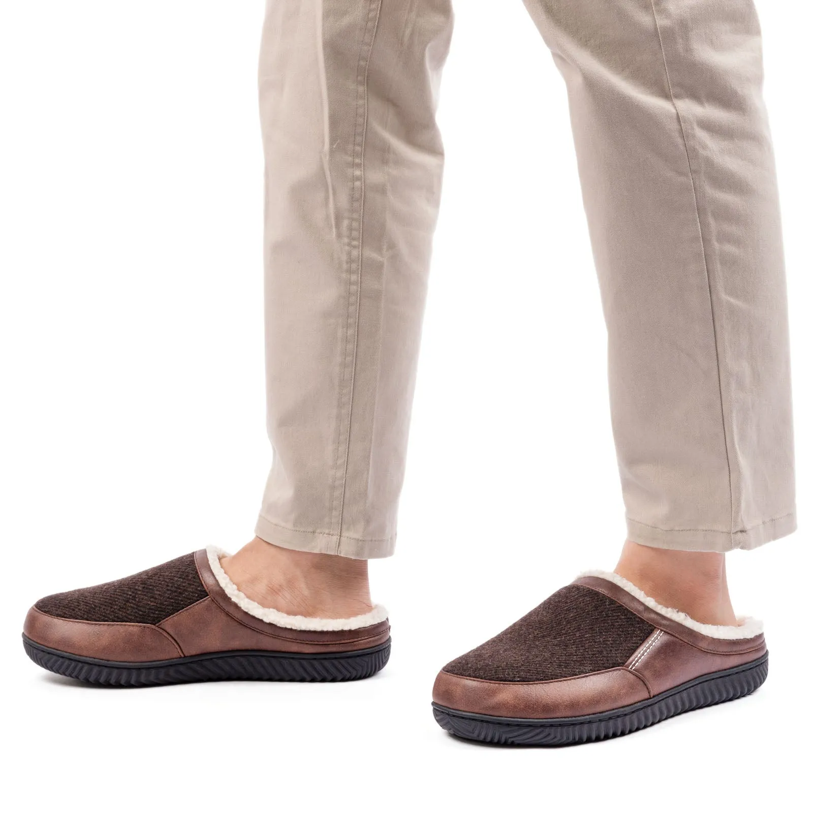 Colton Sherpa Lined Clog Slipper - Men's