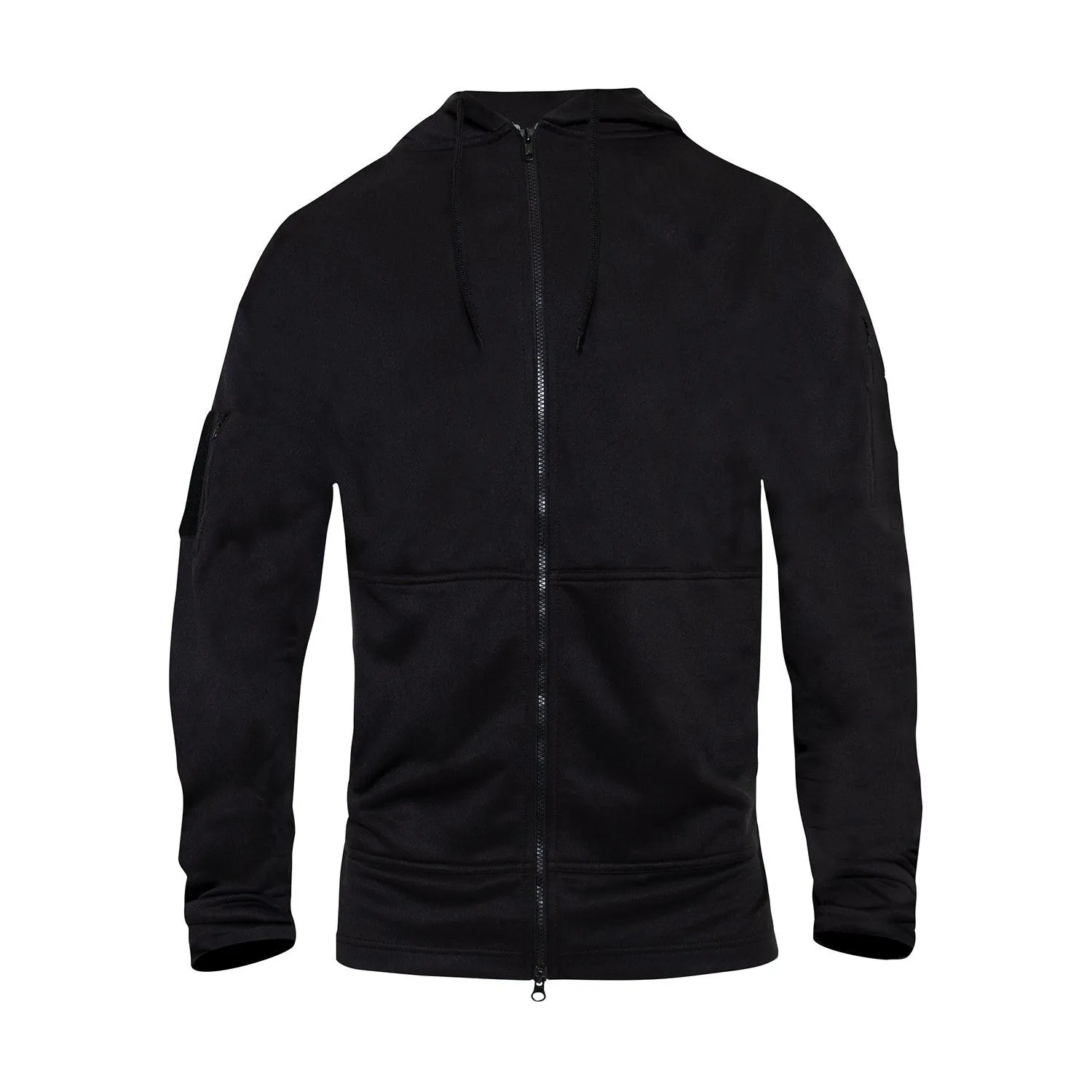 Concealed Carry Zippered Hoodie - Black