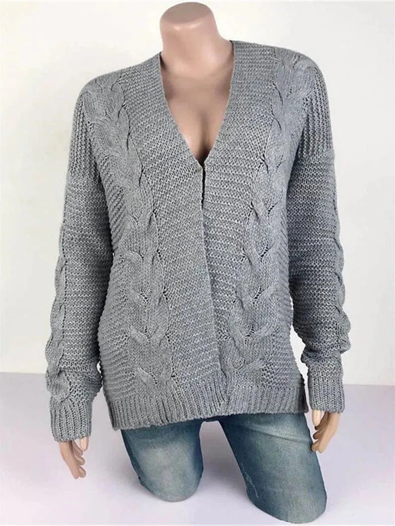 Cozy Hooded Knit Cardigan for Women