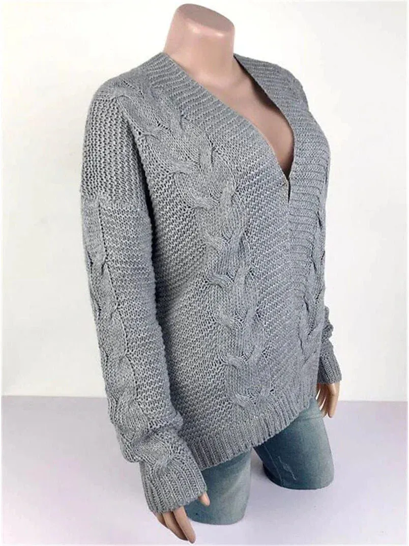 Cozy Hooded Knit Cardigan for Women