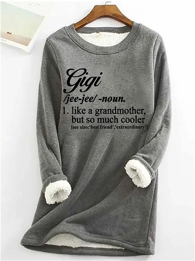 Cozy Sherpa Fleece Lined Sweatshirt Pullover for Women's Fall & Winter Casual Fashion