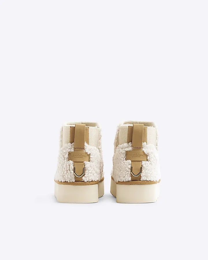 Cream Borg lining Boots