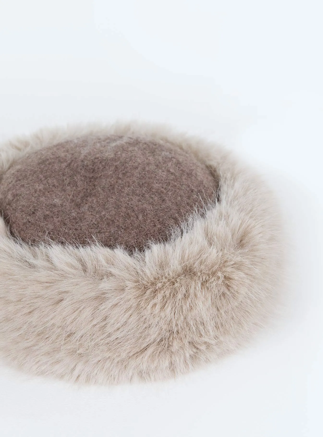 Cream Franci Faux Fur Hat