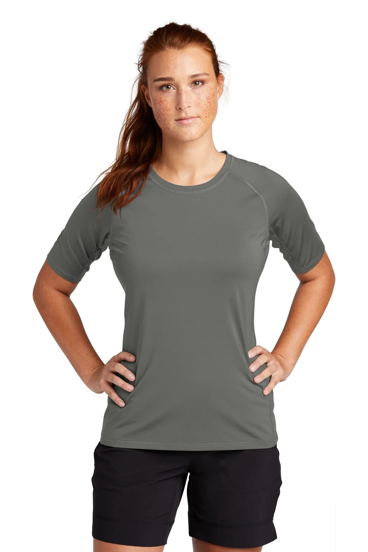 Custom Embroidered - Sport-Tek  Ladies Rashguard Tee. LST470