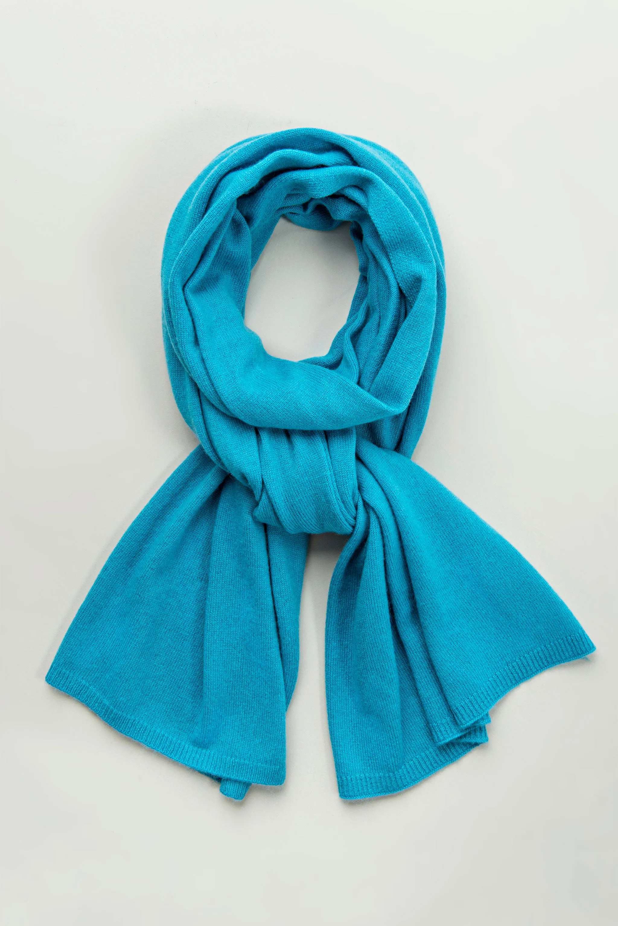 Cyan Cashmere Scarf 30/70