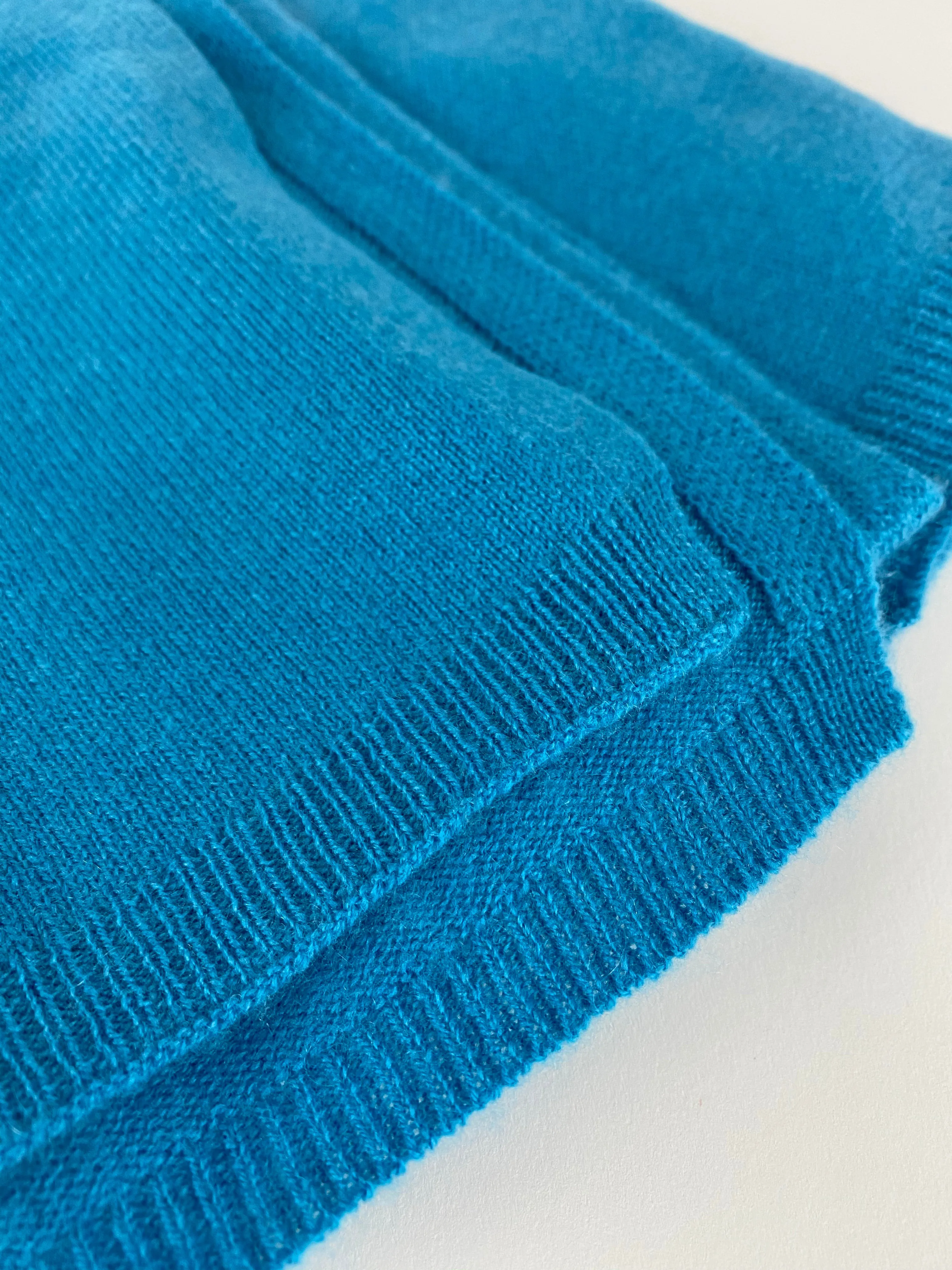 Cyan Cashmere Scarf 30/70