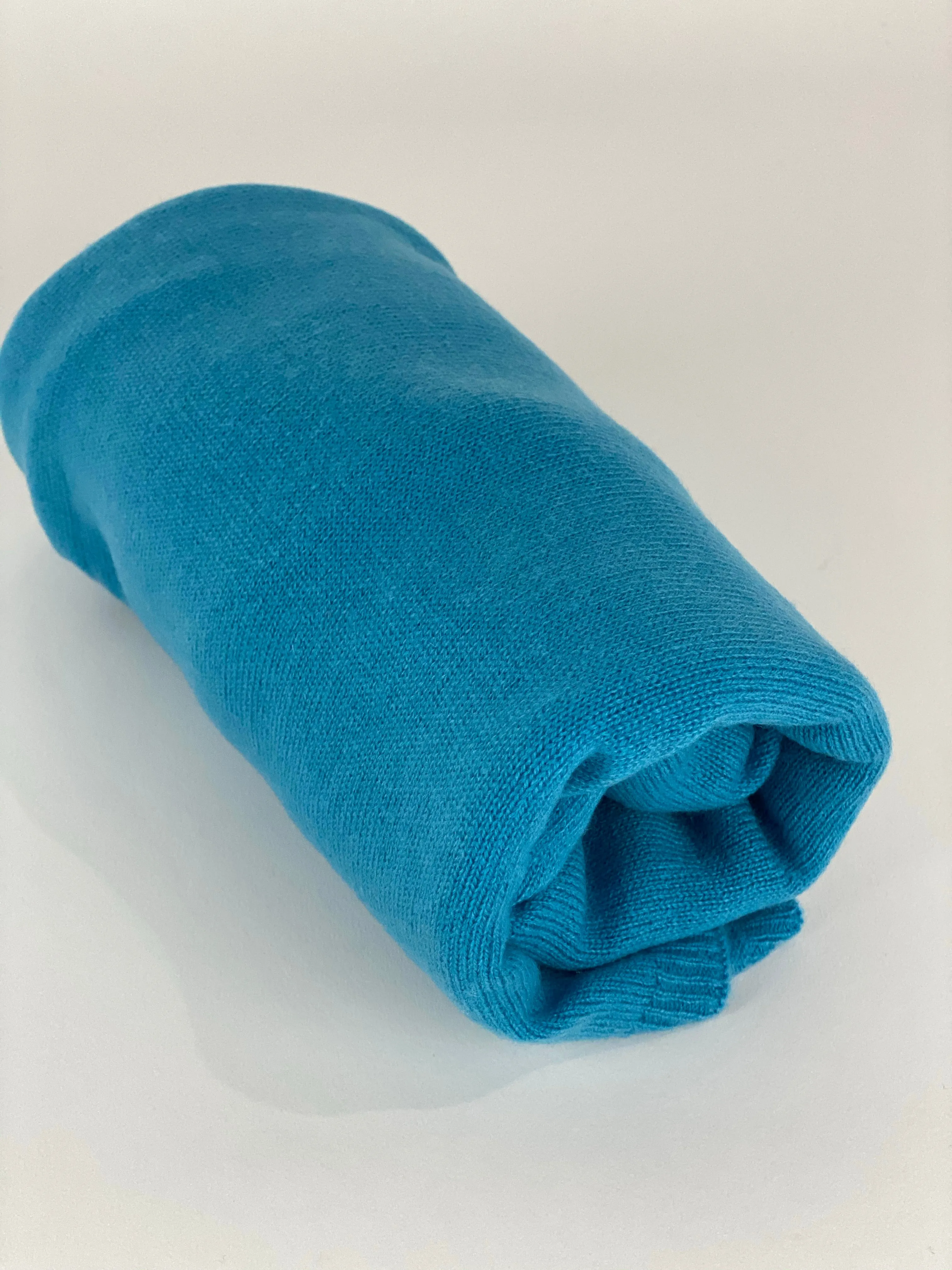 Cyan Cashmere Scarf 30/70